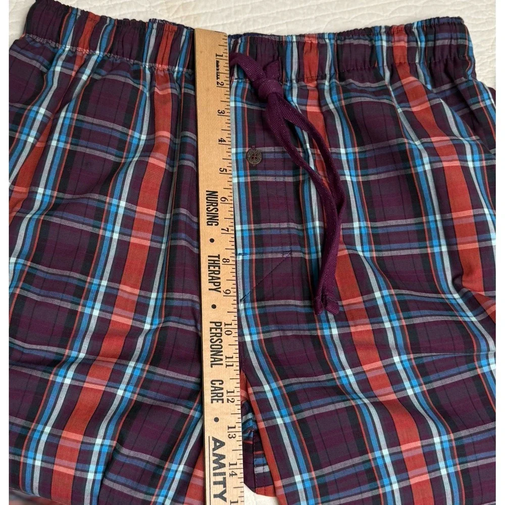 NWT Tommy Bahama Men's Drawstring Lounge Sleep Pants 100% Cotton PLAID Design